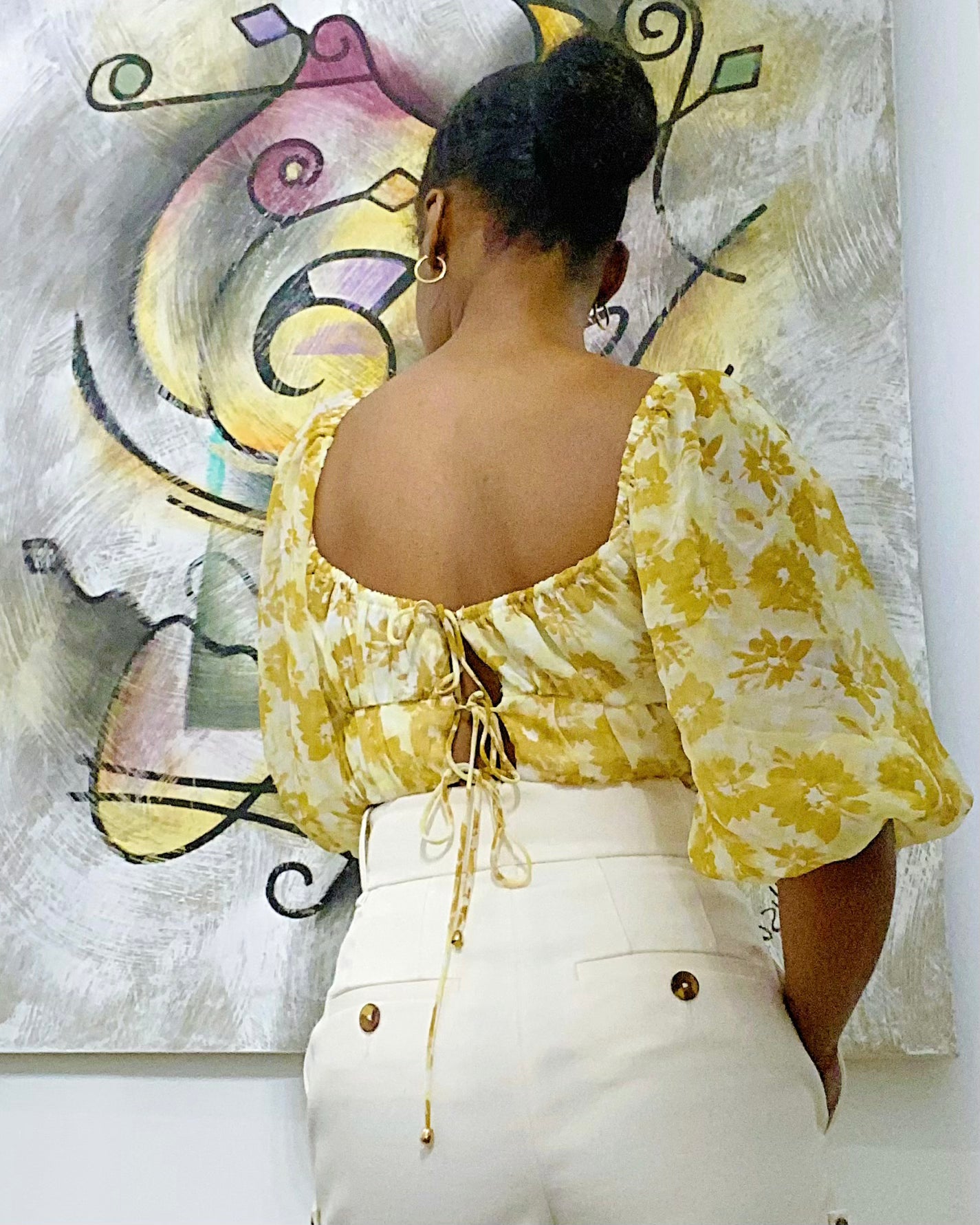 Floral bustier