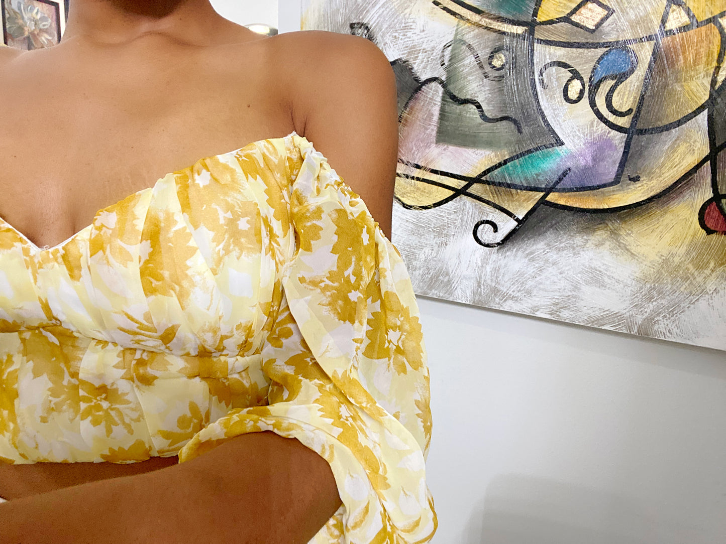 Floral bustier