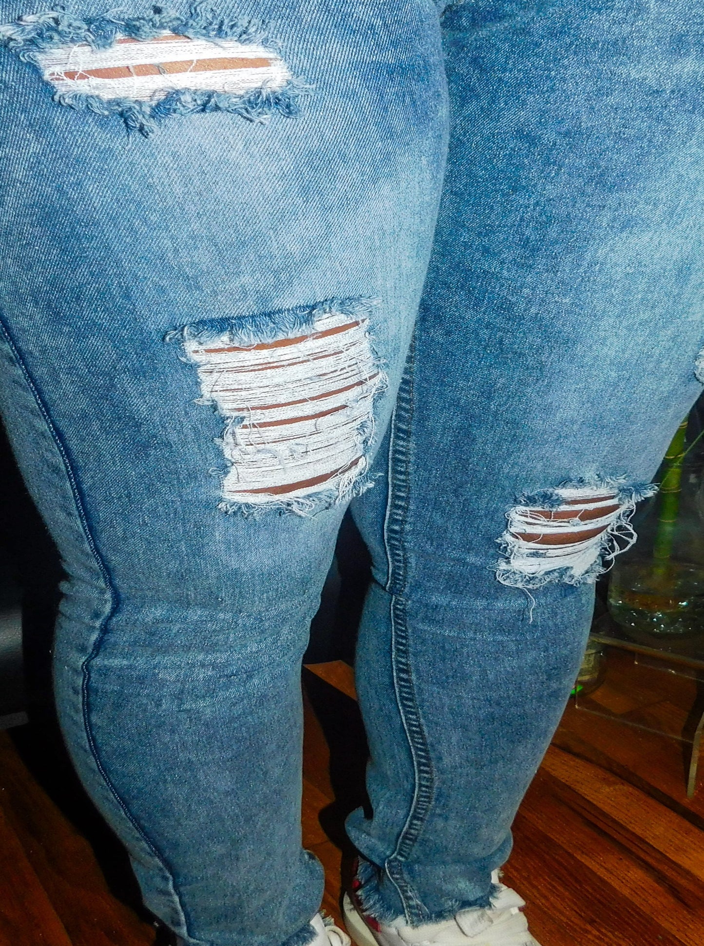Cutup Distressed Denim