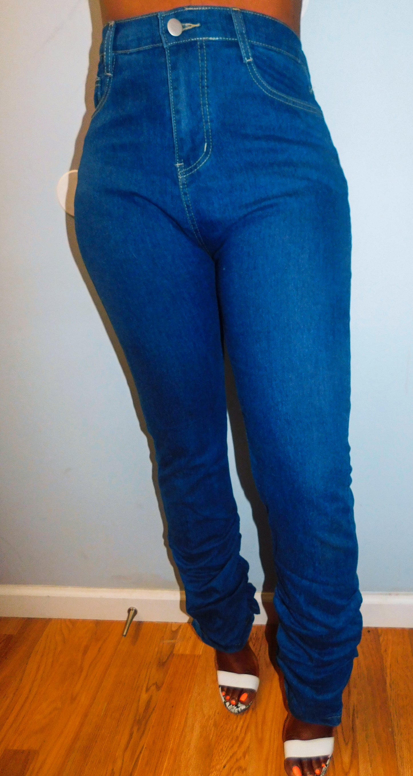 Blue Denim Scrunch