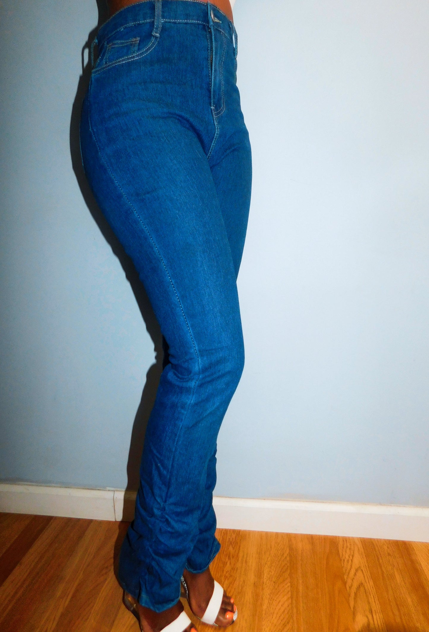 Blue Denim Scrunch