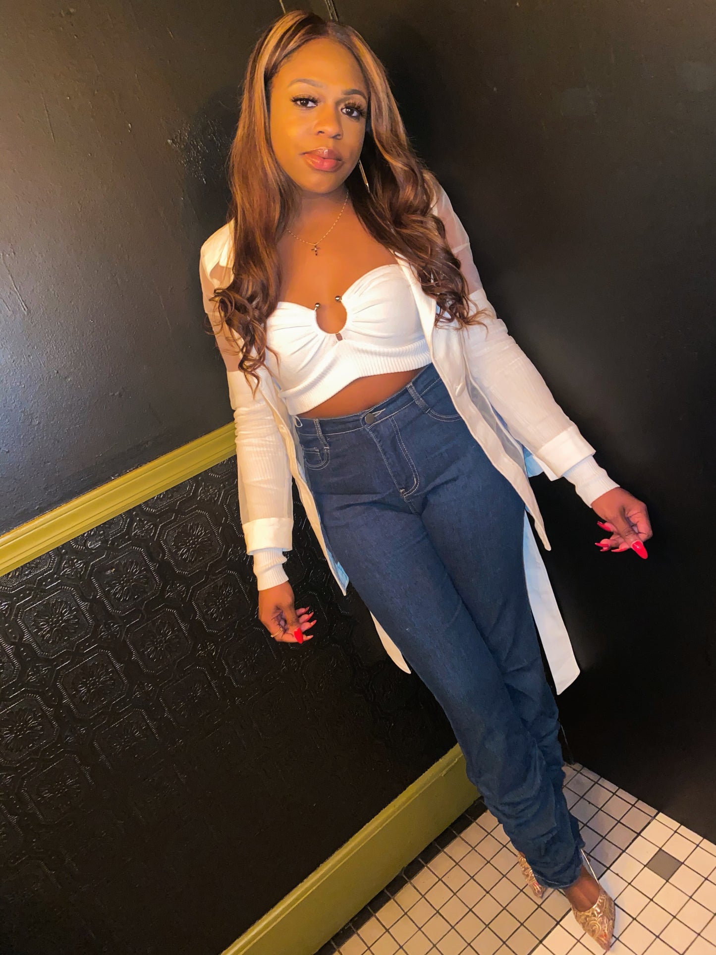 Blue Denim Scrunch