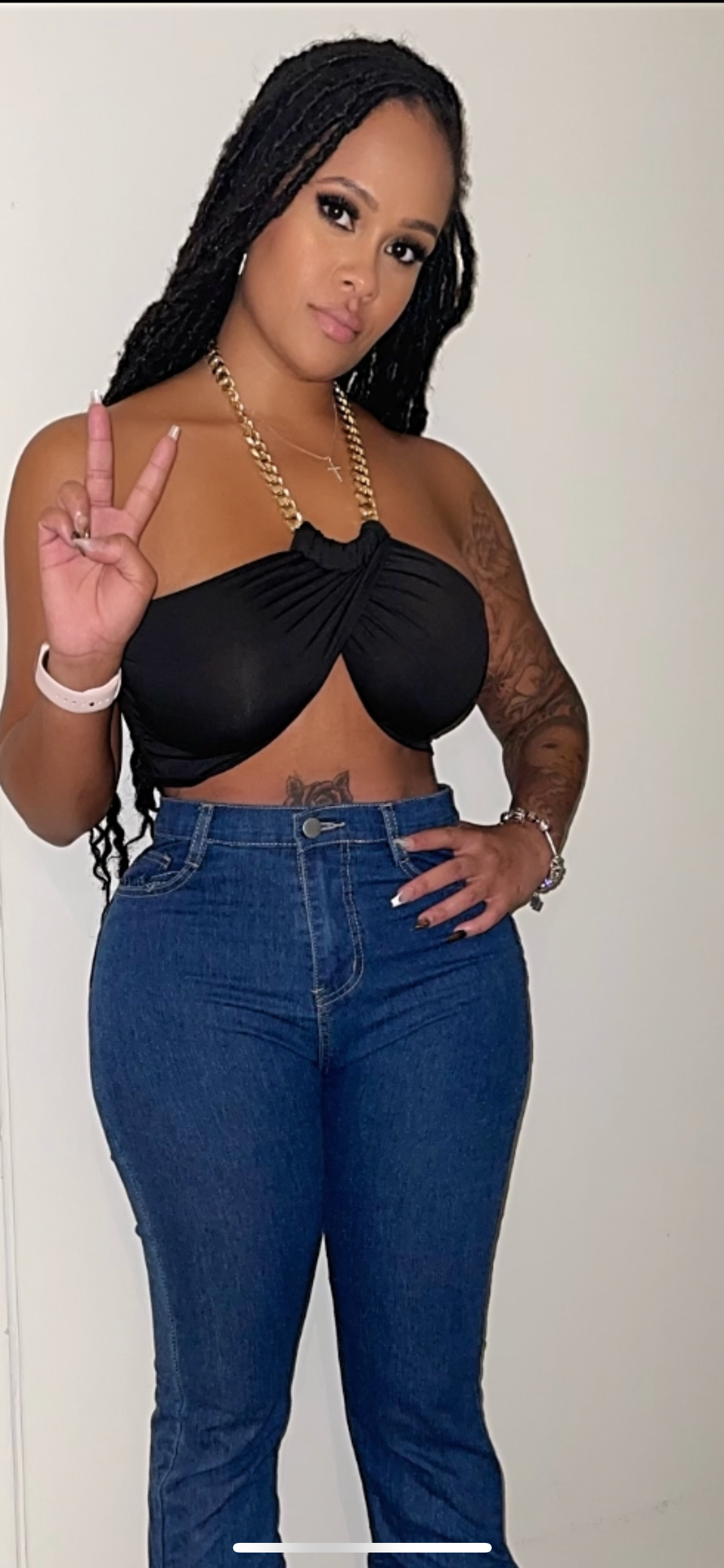 Chain crop top