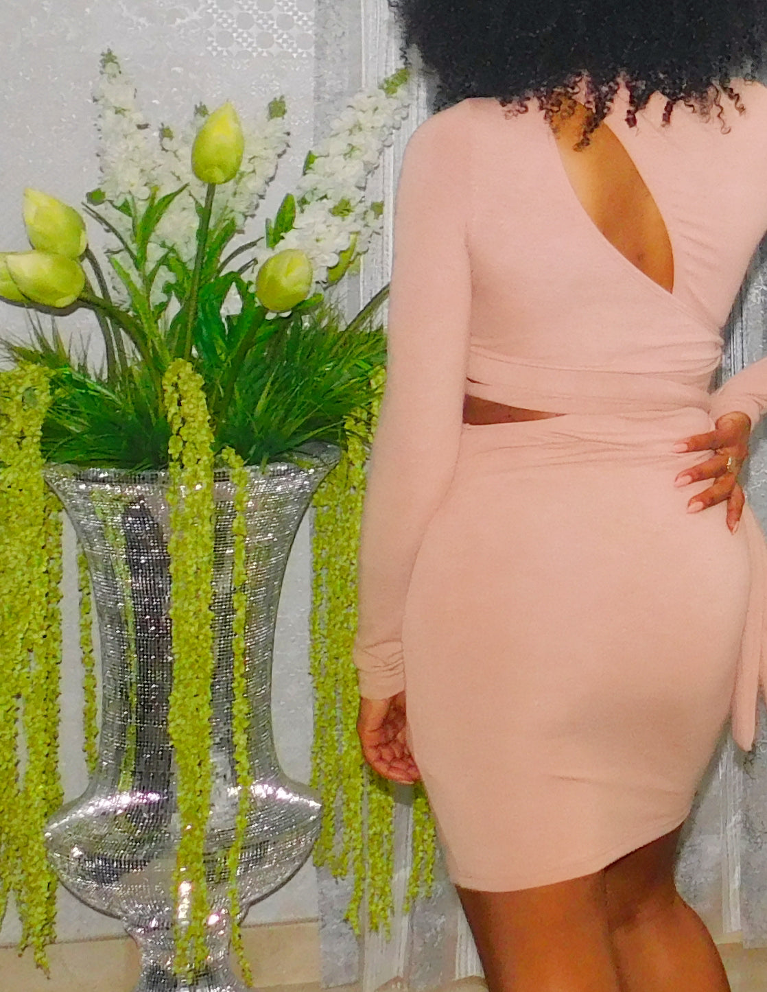 Cutout Nude dress