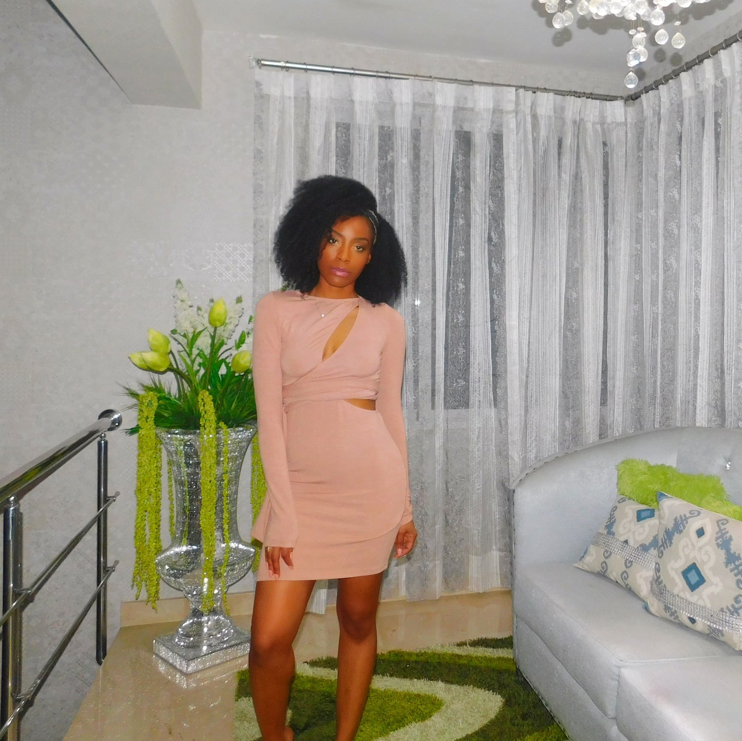 Cutout Nude dress