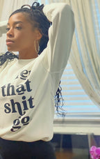 Let that $h*t go Fleece Crew neck