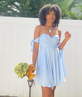 Arm tie mini dress