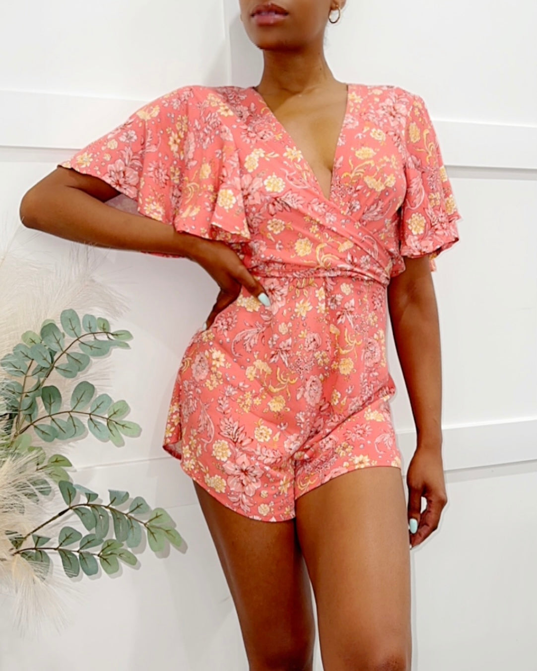 Flora Wrap romper
