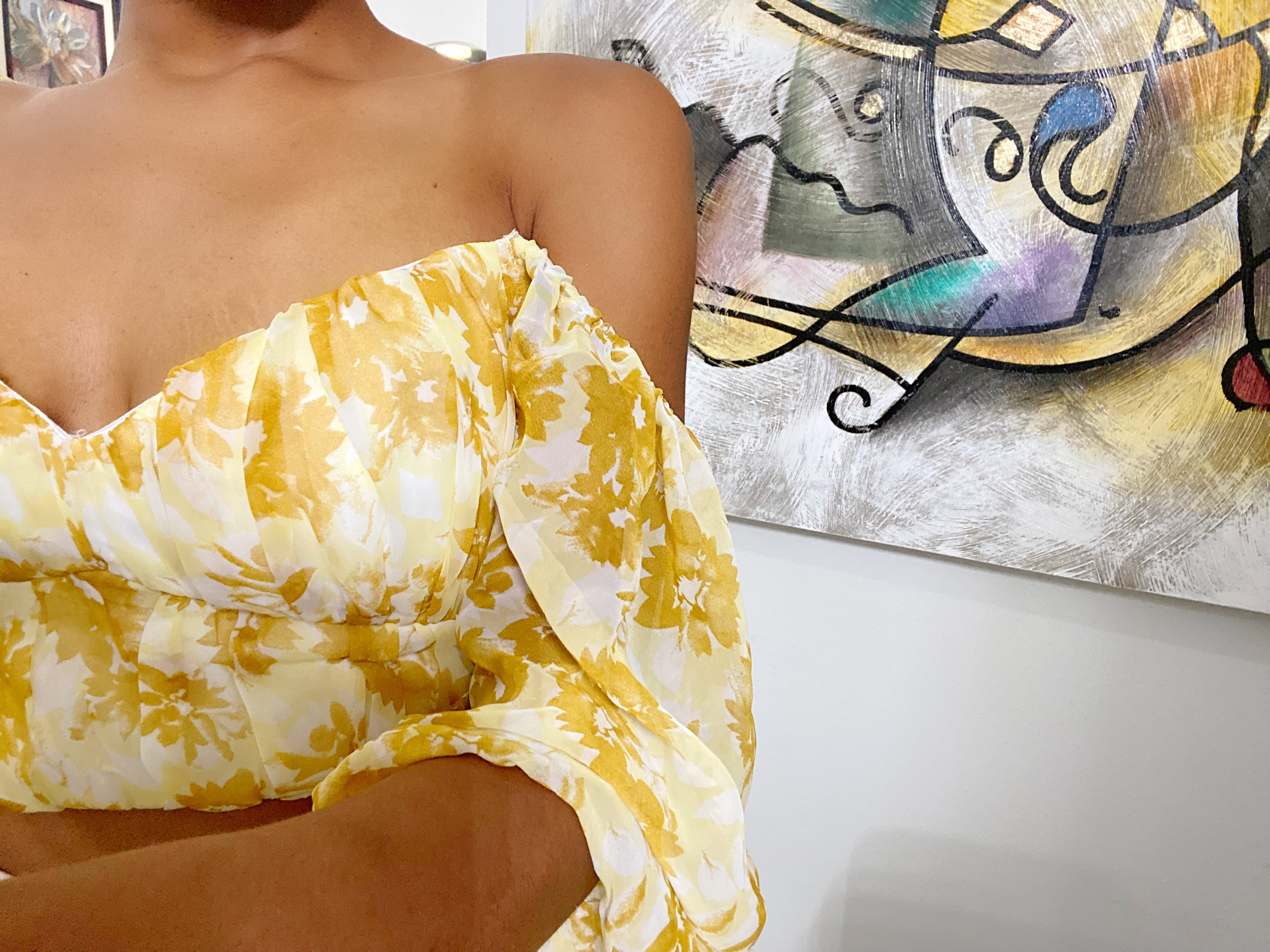 Floral bustier