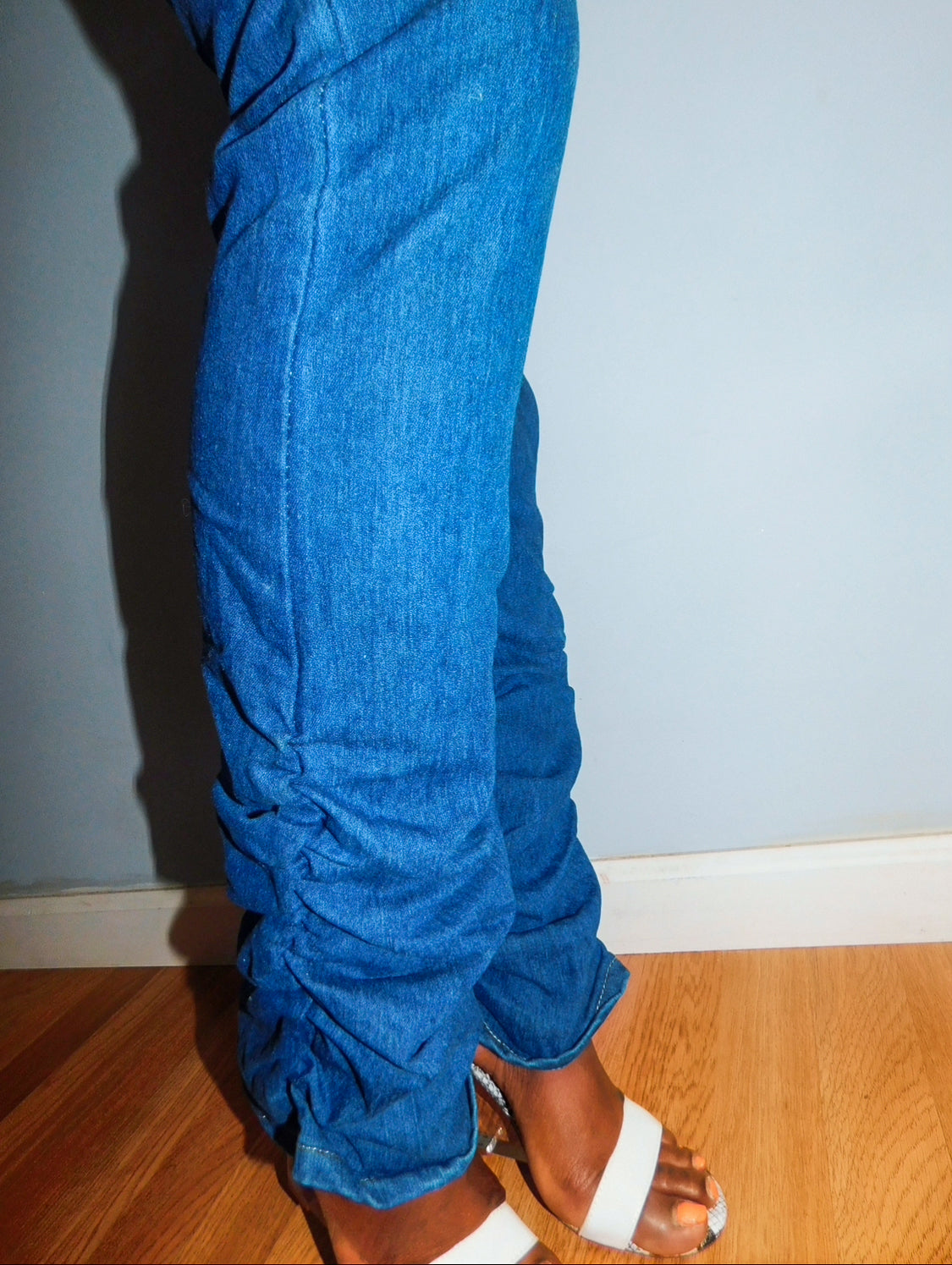 Blue Denim Scrunch