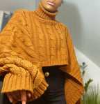 Cropped cable knit