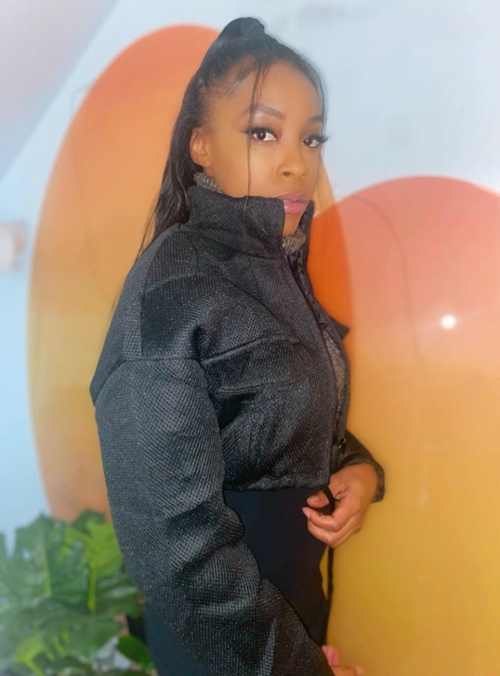 Black Crop Jacket