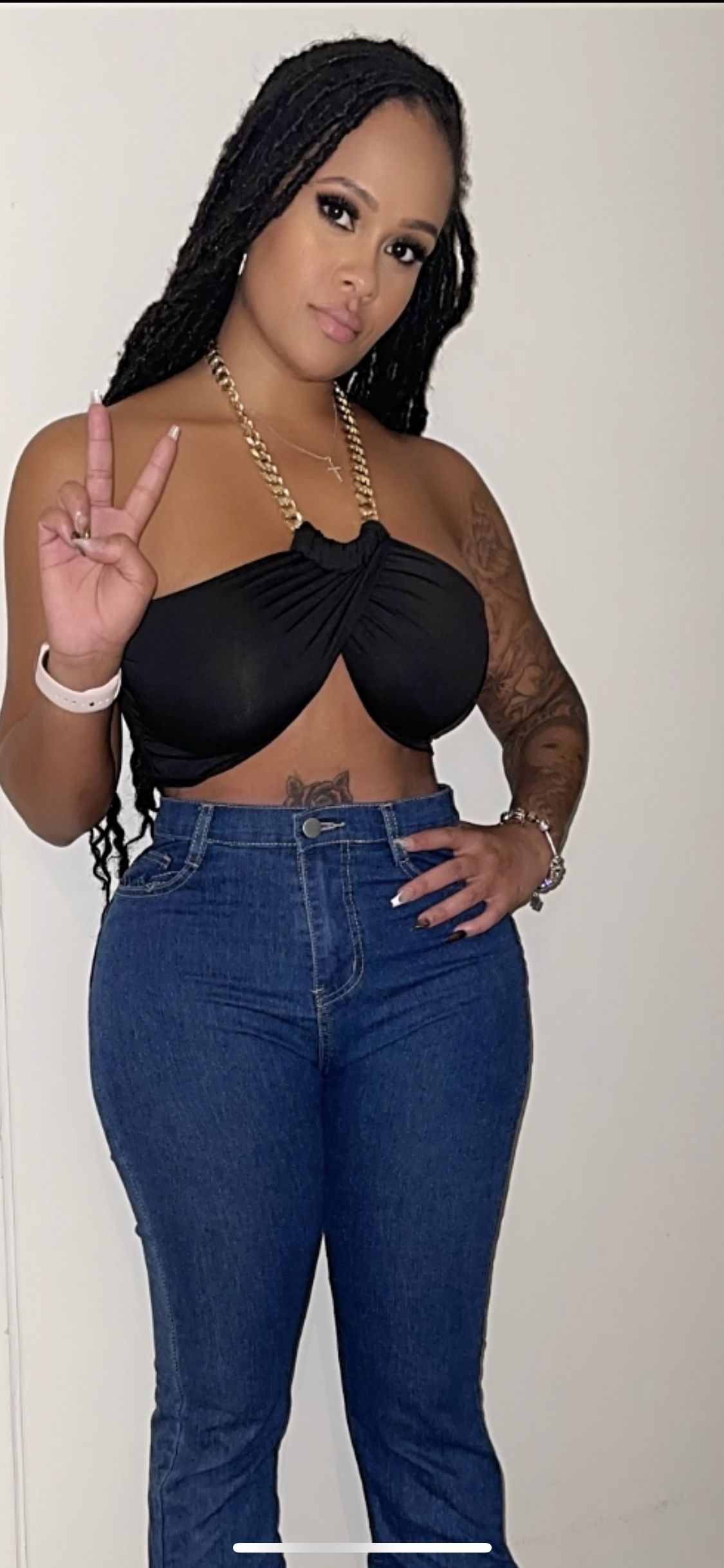 Chain crop top
